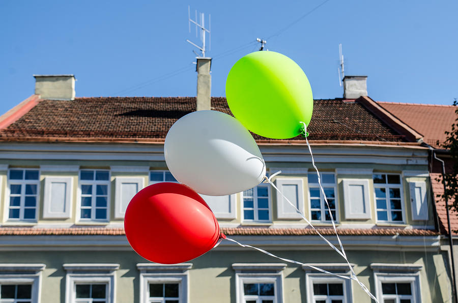 Balloons in Vilnius Photograph by David Crespo