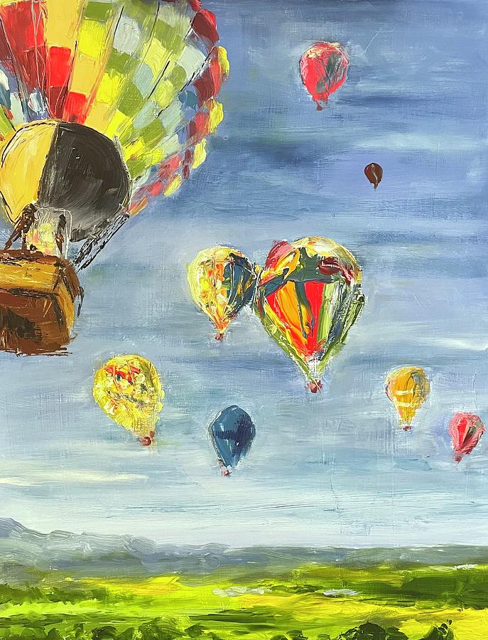 Balloons Painting by Joan Appel - Fine Art America