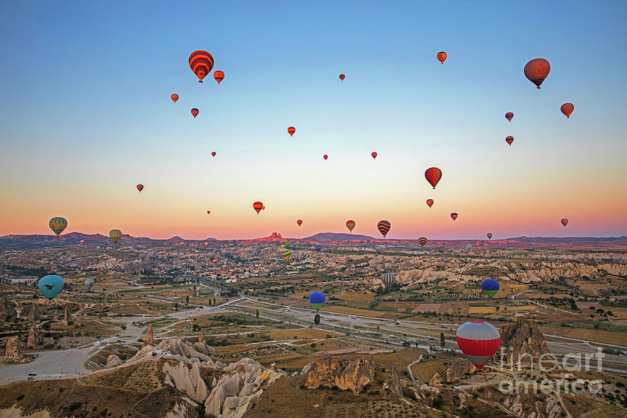 Balloons over Cappadocia Photograph by Arterra Picture Library