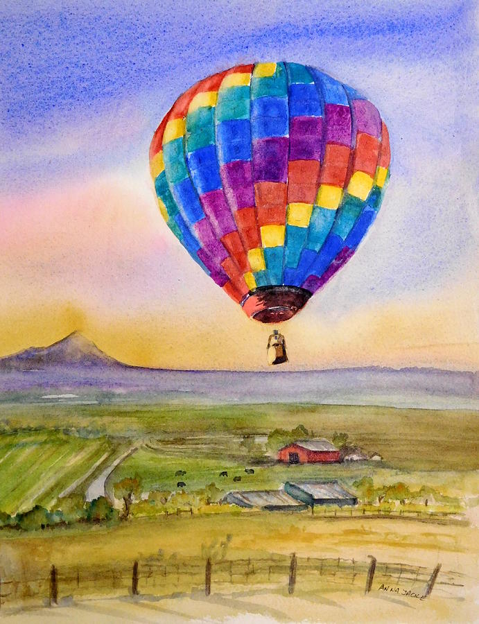 Balloons Over Oregon Painting by Anna Jacke