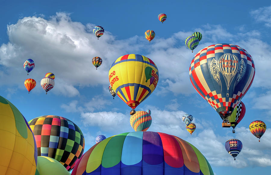 Balloons Taking Off Photograph by Mark Chandler - Fine Art America