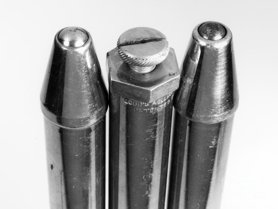 Ballpoint Pens, 1888 Photograph by Granger