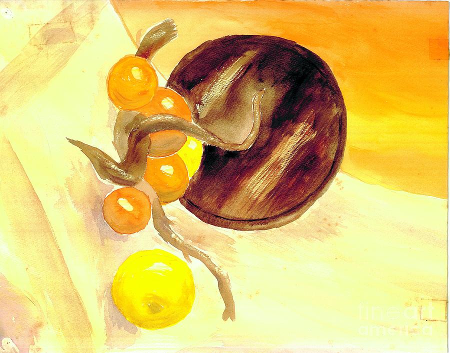 Balls and Twine Still-life Painting by Eleanor Robinson
