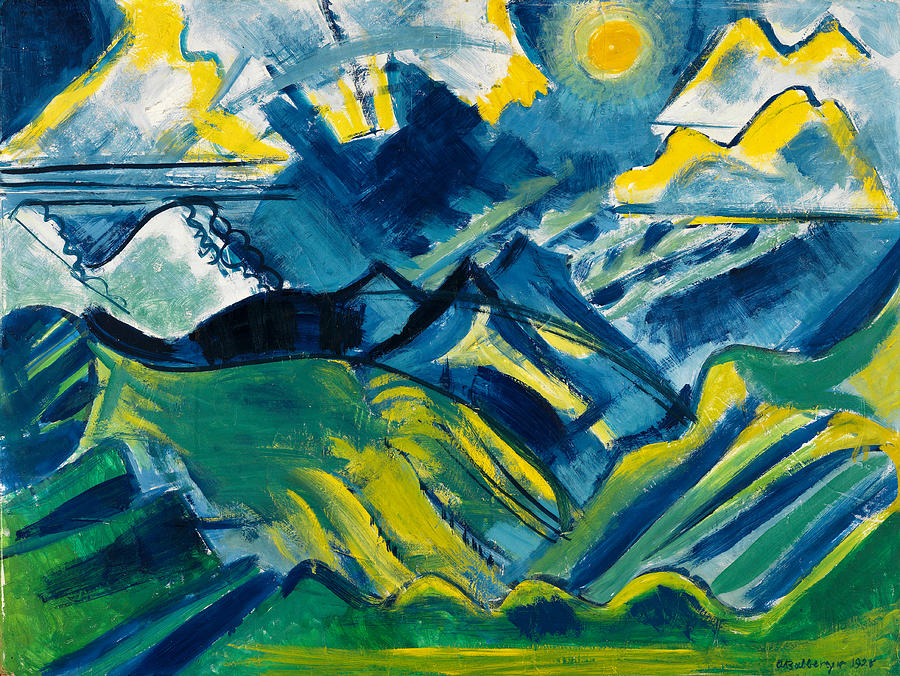 Balmalp - Alpine Landscape Painting by August Babberger