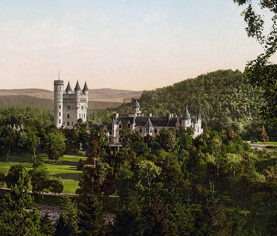 Balmoral Castle - Scotland - Circa 1900 Photochrom Photograph by War Is Hell Store