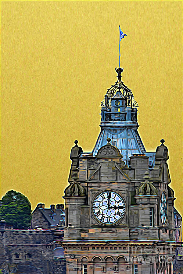 Balmoral Clock Tower - Edinburgh Photograph by Yvonne Johnstone