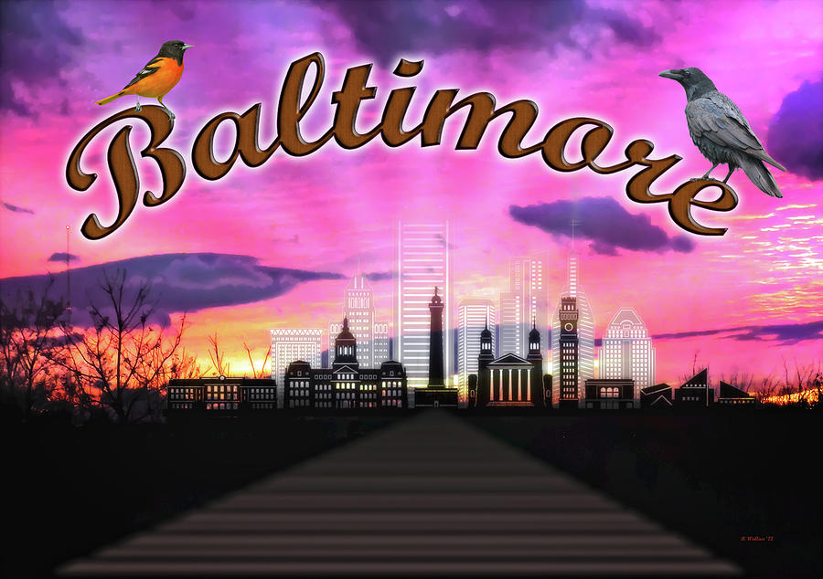 Baltimore Digital Art by Brian Wallace