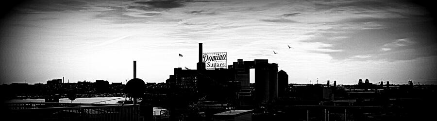 Baltimore Domino Sugar Plant in Black and White Photograph by Arthur ...