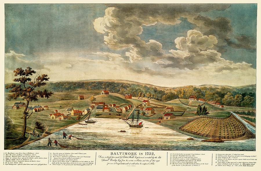 Baltimore in 1752  Photograph by Phil Cardamone