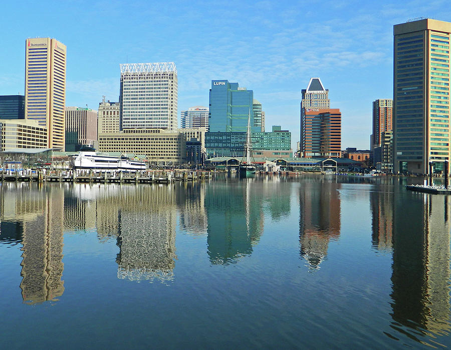 Baltimore Inner Harbor From Afar Photograph