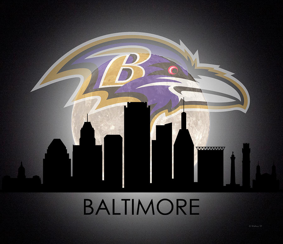 Baltimore Ravens Digital Art by Brian Wallace
