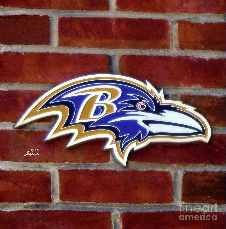 Baltimore Ravens Brick Photograph by CAC Graphics