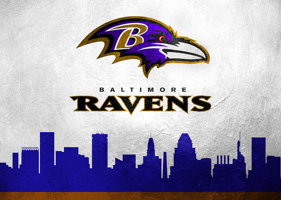 Baltimore Ravens Skyline Digital Art by AB Concepts