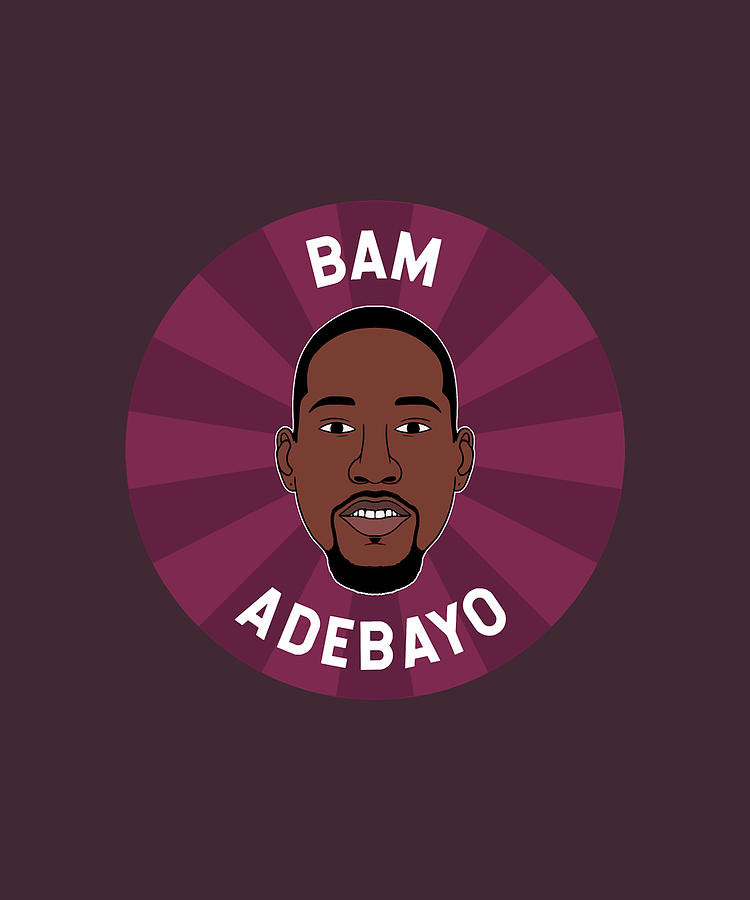 Bam Adebayo - Miami Basketball Digital Art by Kha Dieu Vuong