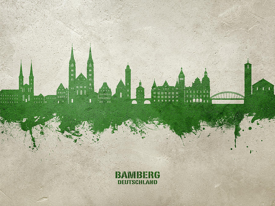 Bamberg Germany Skyline #00 Digital Art by Michael Tompsett