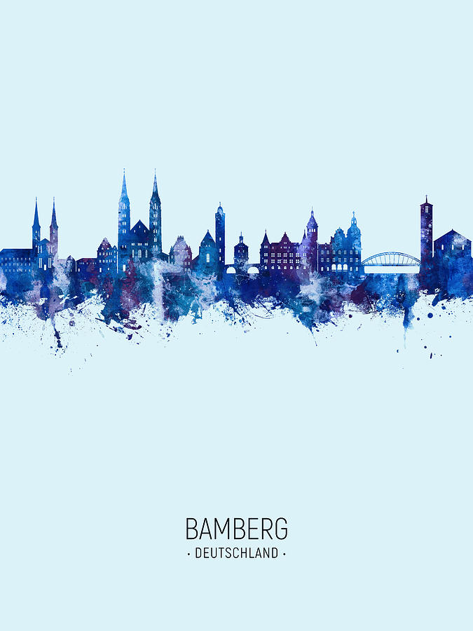 Bamberg Germany Skyline #12 Digital Art by Michael Tompsett