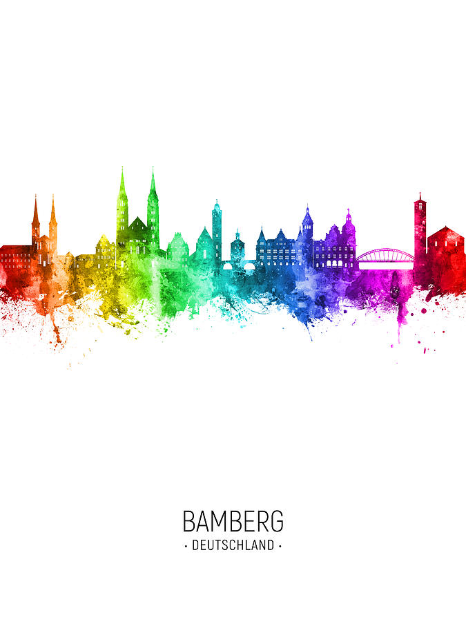 Bamberg Germany Skyline #13 Digital Art by Michael Tompsett