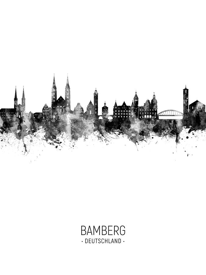 Bamberg Germany Skyline #14 Digital Art by Michael Tompsett