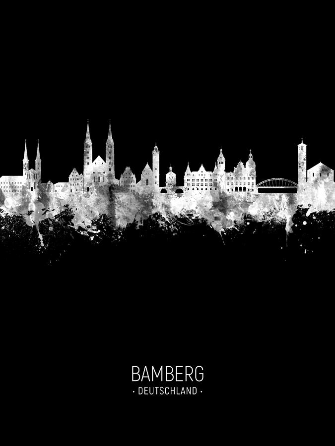 Bamberg Germany Skyline #15 Digital Art by Michael Tompsett