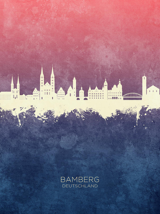 Bamberg Germany Skyline #22 Digital Art by Michael Tompsett