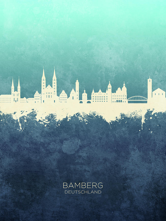 Bamberg Germany Skyline #23 Digital Art by Michael Tompsett