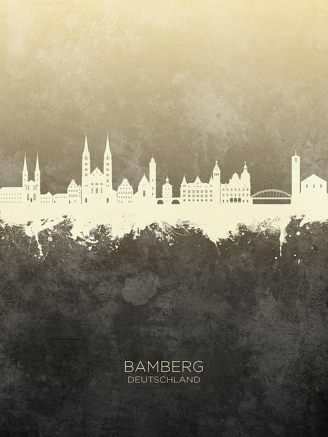 Bamberg Germany Skyline #24 Digital Art by Michael Tompsett