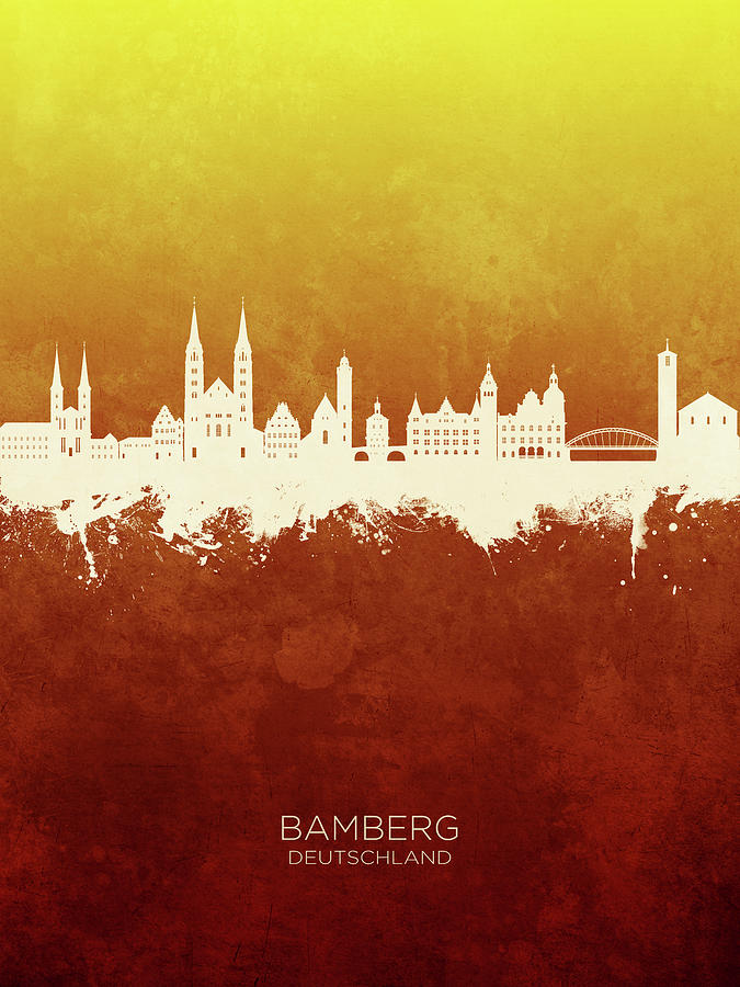 Bamberg Germany Skyline #25 Digital Art by Michael Tompsett