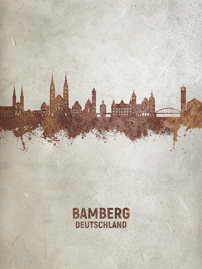 Bamberg Germany Skyline #26 Digital Art by Michael Tompsett