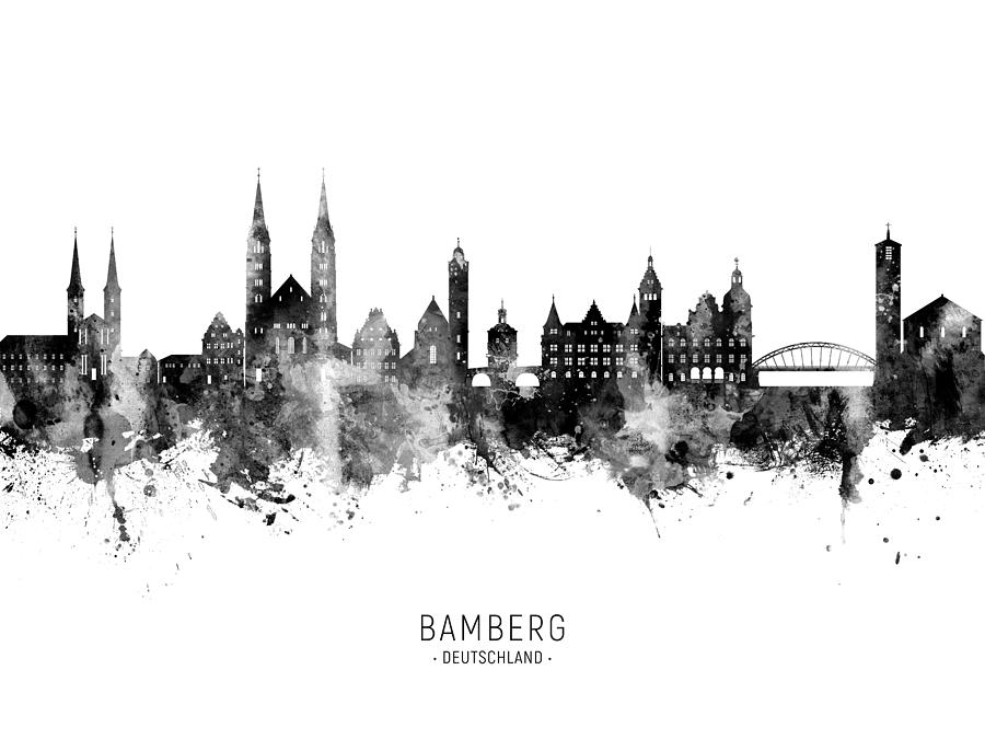Bamberg Germany Skyline #89 Digital Art by Michael Tompsett