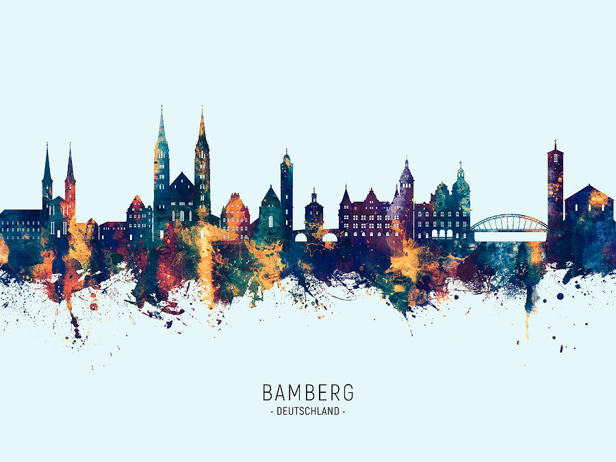 Bamberg Germany Skyline #91 Digital Art by Michael Tompsett