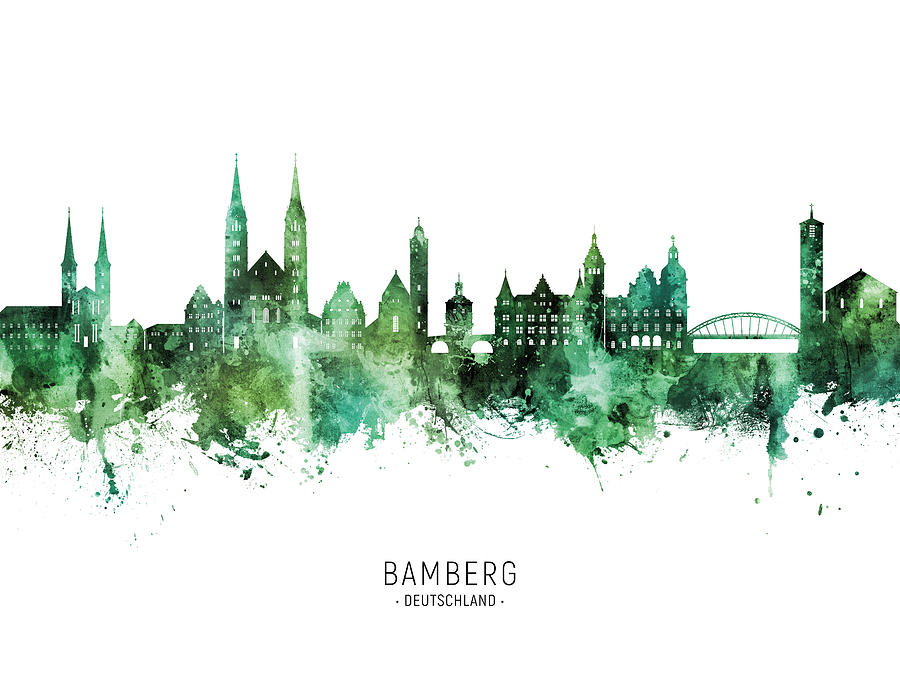 Bamberg Germany Skyline #95 Digital Art by Michael Tompsett
