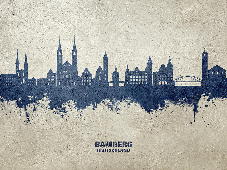 Bamberg Germany Skyline #99 Digital Art by Michael Tompsett