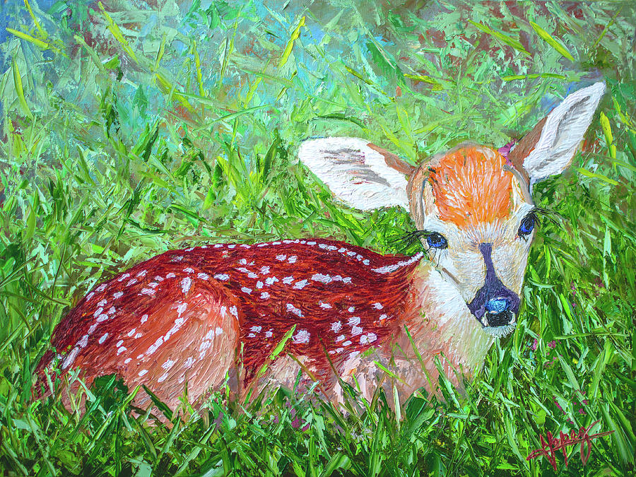 Bambi Painting by Manuel Lopez - Fine Art America