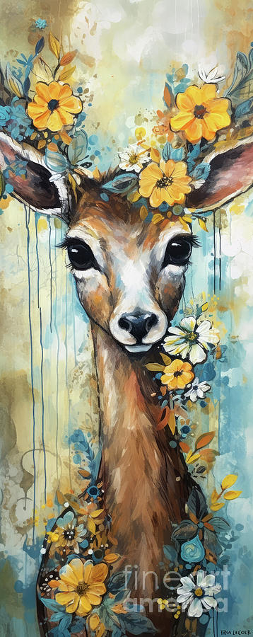 Bambi Painting by Tina LeCour