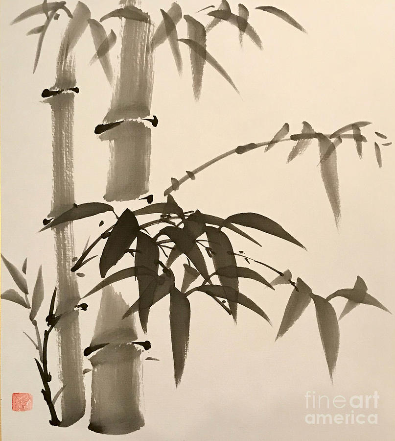Nature Painting - Bamboo 19040005FY by Fumiyo Yoshikawa