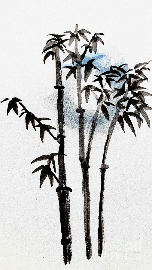 Bamboo by the Light of the Moon Painting by Margaret Welsh Willowsilk