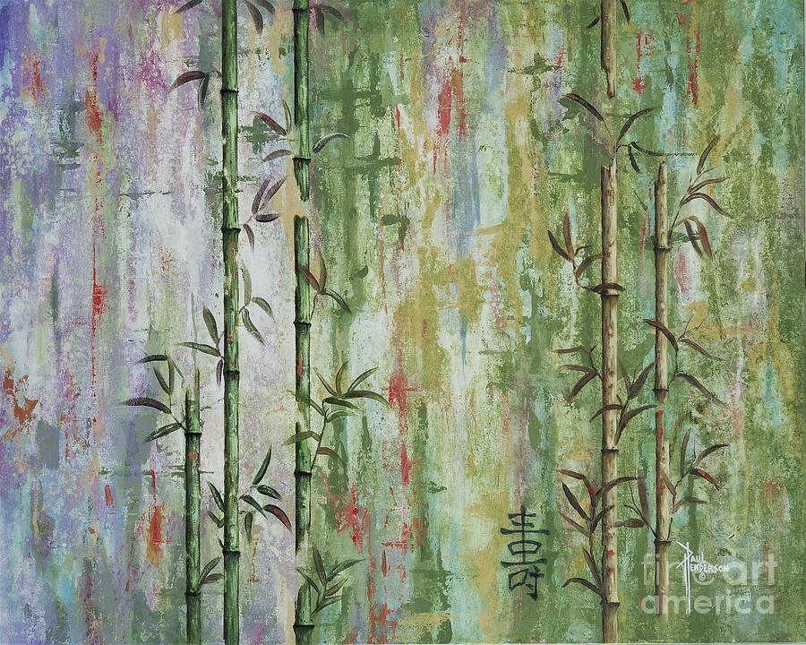 Bamboo Forest I Painting By Paul Henderson
