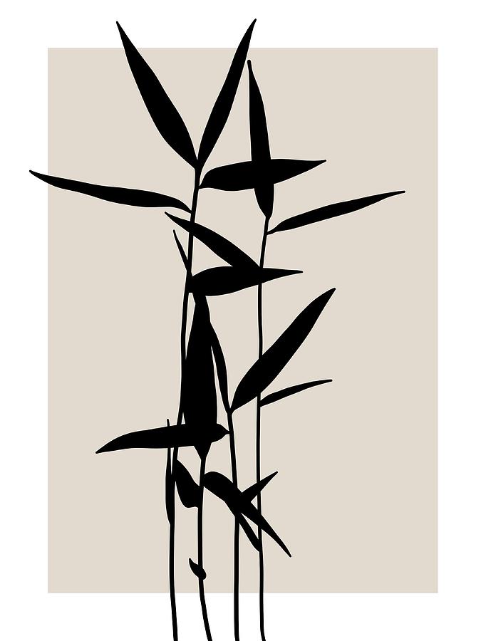 Bamboo minimalist art #1 Digital Art by DP Design Art - Fine Art America