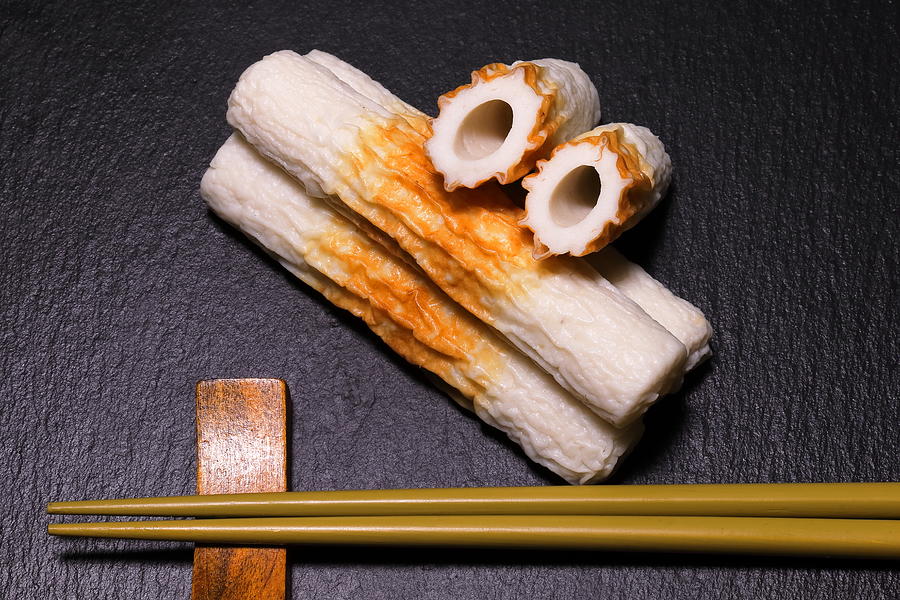 Bamboo. Shaped Fish Paste Cake Photograph by Kudou