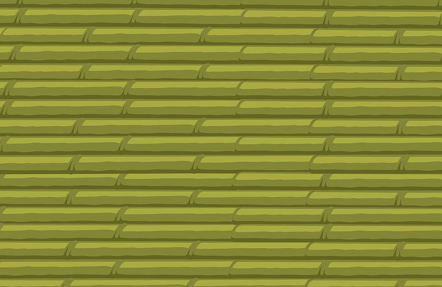Bamboo stack background Drawing by Colematt