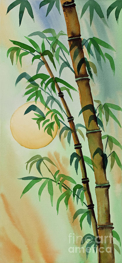 Bamboo Sun Painting by Norma Appleton