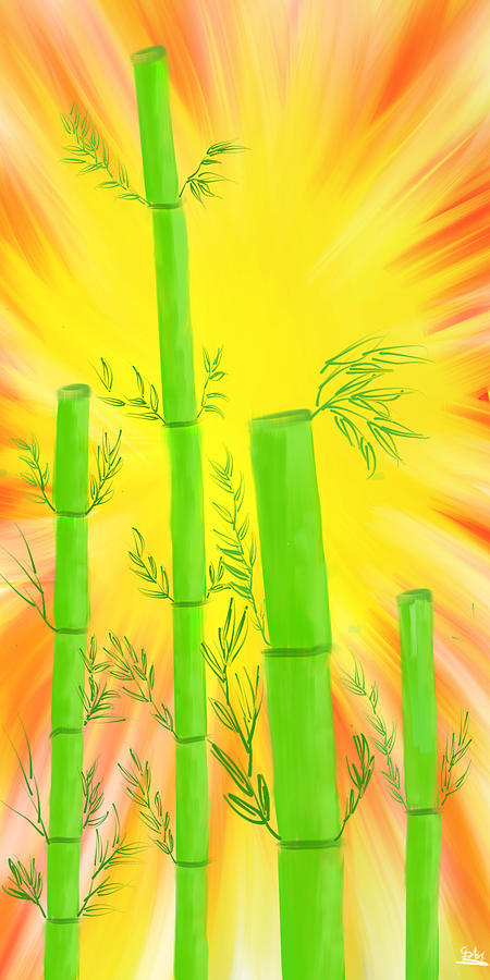 Bamboo Digital Art - Bamboo by Suraj Gupta Bamboo Digital Art - Bamboo by Suraj Gupta