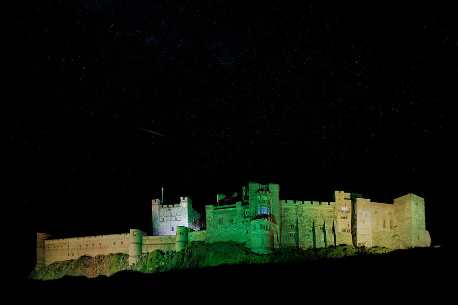 Bamburgh castle stars Photograph by Steev Stamford