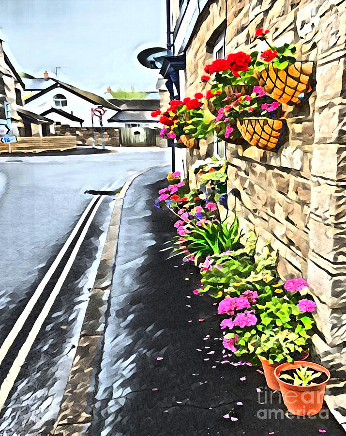 Bamptons Flower Display Digital Art by Loretta S