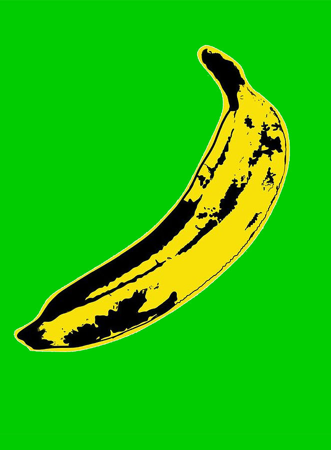 Banana Andy Warhol Digital Art by Kevin Junot