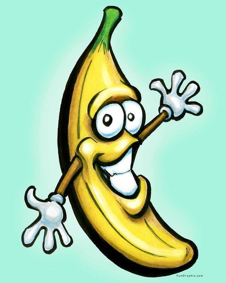 Banana Painting by Kevin Middleton