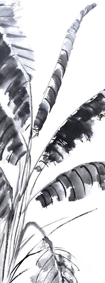 Nature Painting - Banana Leaf - no Cally by Birgit Moldenhauer