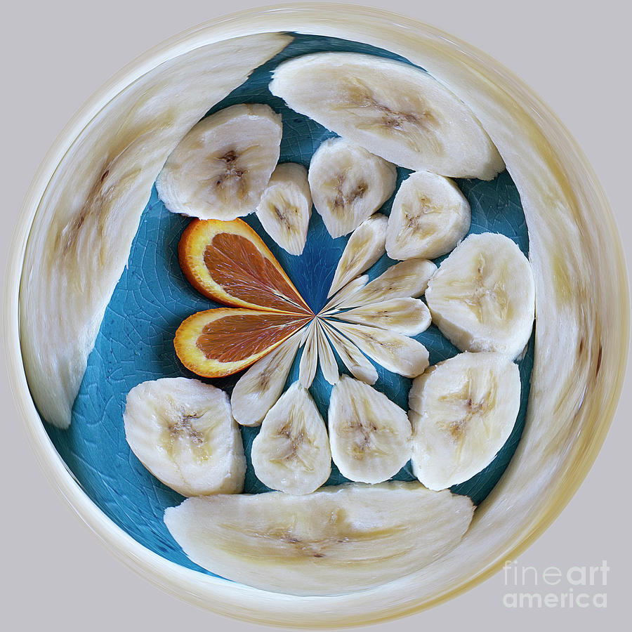 Banana Digital Art - Banana Orb 1 by Elisabeth Lucas