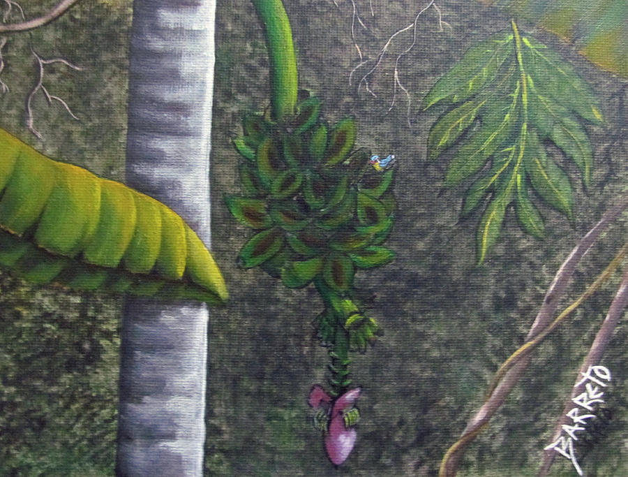 Bananas Painting by Gloria E Barreto-Rodriguez