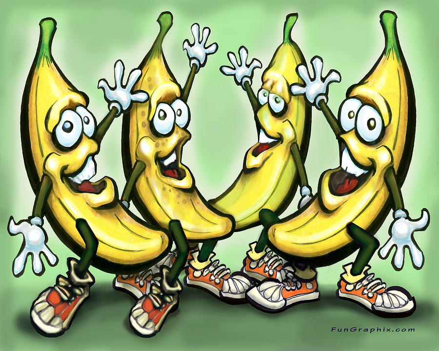 Bananas Painting by Kevin Middleton